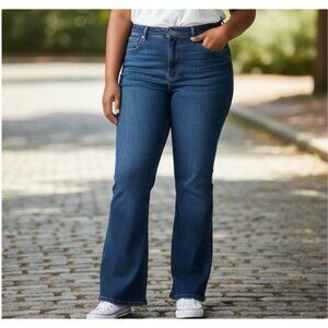 Sofia Vergara Jeans Women 16 Flare High Rise Blue Medium Wash Denim Melisa Boho